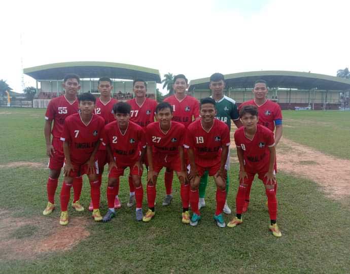 Para Pemain Tim Kecamatan Tungkal Ilir sebelum menjalani pertandingan Perdana, Kamis (3/8/23). FOTO : Dok Tkl Ilir.