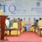 Wakil Bupati H. Hairan, SH memberikan sambutan sekaligus menutup pelaksanaan MTQ ke-50 tingkat Kabupaten Tanjung Jabung Barat di Desa Suak Labu, Kecamatan Kuala Betara, Sabtu (27/11/22). FOTO : Prokopim