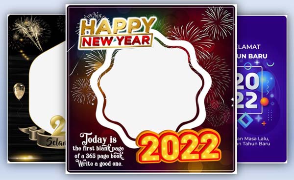 Twibbon Tahun Baru 2022. GRAFIS : Bloggers.id