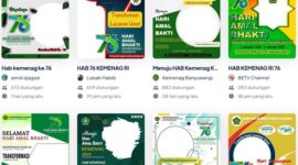 Twibbon Hari Amal Bakti Kementerian Agama ke 76 Tahun 2022. GRAFIS : Twibbon