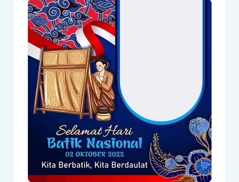 Link Download Twibbon Hari Batik Nasional 2022. GRAFIS : Ist
