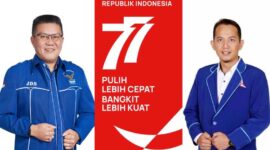 Kiri Ketua DPRD Demokrat Tanjab Barat dan Ketua DPD Demokrat Muaro Jambi (Kanan). GRAFIS. LT/Net 