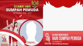 Twibbon Pilihan Hari Sumpah Pemuda Ke-94 Tahun 2022. GRAFIS : Ist/LT