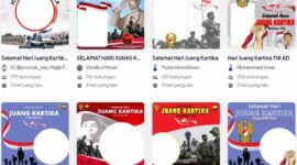 Twibbon Hari Juang Kartika TNI AD Tahun 2022. GRAFIS : Ist
