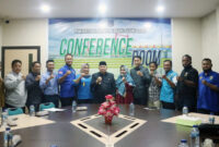FOTO : Bupati Tanjung Jabung Barat, Dr. H. Safrial, MS Terima Audiensi Sekaligus Silaturahmi Pengurus DPD KNPI Tanjung Jabung Barat di Ruang Rapat Bupati, Selasa (15/09/20).