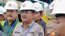 Peninjauan lokasi tajak sumur NEB-101 SKK Migas-PetroChina International Jabung Ltd, FOTO : Prokopim