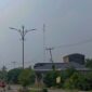 Pemandangan Kota Kuala Tungkal Diselimuti Kabut Asap, Jumat (29/9/23). FOTO : LT