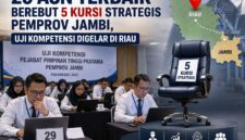 Tahapan Penelusuran Kompetensi Manajerial (Assessment Center) iJabatan Pimpinan Tinggi (JPT) Pratama Pemerintah Provinsi Jambi ni dilaksanakan secara terpusat di UPT Penilaian Kompetensi BKD Provinsi Riau, Pekanbaru. (Foto: Dok. Istimewa)