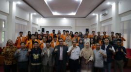 Dok. Acara Pelepsan Mahasiswa Universitas Jambi (UNJA) Magang ke Jerman “Ferienjob Program in Germany” di Ruang Peradilan Semu Fakultas Hukum UNJA Mendalo, Jum’at (22/9/23). FOTO : UNJA