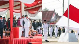Perdana Tanjabbar Peringati HUT RI ke-77 di Alun-Alun Kota