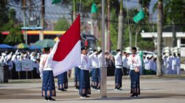 Ribuan Santri di Tanjab Barat Ikuti Upacara HSN 2023. FOTO : Dok. PIM