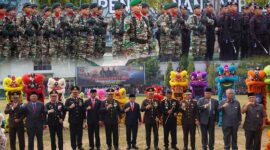 Dokumentasi Rangiana Upacara Peringatan HUT Ke-78 TNI Tahun 2023 di Makorem 042/Garuda Putih Jambi. FOTO : PENREM