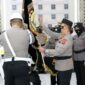 Kapolda Jambi Irjen Pol A. Rachmad Wibowo Pimpin Upacara Pemuliaan Nilai-Nilai Luhur Tribrata dalam rangka Peringatan Hari Bhayangkara ke 76 tahun 2022, Rabu (22/6/22). FOTO : HMS