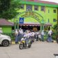 Siswa/Siswi SMA Negeri 1 Tanjung Jabung Barat tetap Disiplin menggunakan Masker usai mengikuti PTM, Senin (13/12/21). FOTO : Bas
