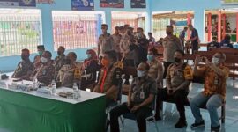 Vaksinasi WBP di Lapas Kelas II A Jambi, Kapolda Jambi Langsung Zoom Meeting Bersama Kapolri, FOTO : Ddy/Noval