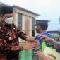 Wakil Bupati Tanjab Barat Hairan, SH Saat Memimpin Apel Operasi Lilin 2021 di Mapolres Tanjab Bara, Kamis (23/12/21). FOTO : Prokopim