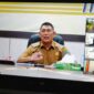 FOTO : Tangkapan Layar Wakil Bupati Tanjabbar Hairan saat memberikan pengarahan kepada peserta Latsar CPNS secara virtual, Selasa (06/04/21)