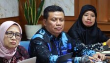 Wakil Katamso pada Kegiatan Presentasi Proposal Pendanaan Program Forest and Other Land Use (FOLU) Net Sink 2030t di hadapan Tim Verifikasi Nasional di Gedung Manggala Wanabakti, Kementerian Kehutanan, Jakarta, Jumat (13/2/26). FOTO : Prokopim