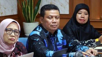 Wakil Katamso pada Kegiatan Presentasi Proposal Pendanaan Program Forest and Other Land Use (FOLU) Net Sink 2030t di hadapan Tim Verifikasi Nasional di Gedung Manggala Wanabakti, Kementerian Kehutanan, Jakarta, Jumat (13/2/26). FOTO : Prokopim