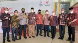 Bambang Bayu Suseno Hadiri Peluncuran Gernas BBI Ke-3 yang dilaksanakan di Lapangan Parkir Bandara Sulthan Thaha Jambi, Rabu (19/01/22). FOTO : Noval/Ist