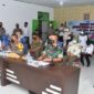 Wakapolda Zoom Meeting Vaksinasi di Puskesmas KONI Langsung dengan Wakapolri di Asrama Mahasiswa Riau Jakarta, Rabu (16/3/22). FOTO : Ddy/Val