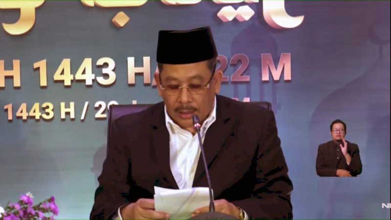 Wakil Menteri Agama Dr. H. Zainut Tauhid Sa'adi dalam sidang isbat awal Zulhijah, Rabu (29/6/2022).