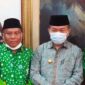 Acara Pelantikan Pimpinan Wilayah Persatuan Guru Nahdlatul Ulama (PW Pergunu) Provinsi Jambi di Auditorium Rumah Dinas Gubernur Jambi, Rabu (12/01/22)