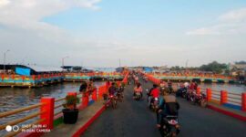 Objek Wisata Titian Orang Kayo Mustiko Rajo Alam atau WFC Kuala Tungkal. FOTO : Istimewa
