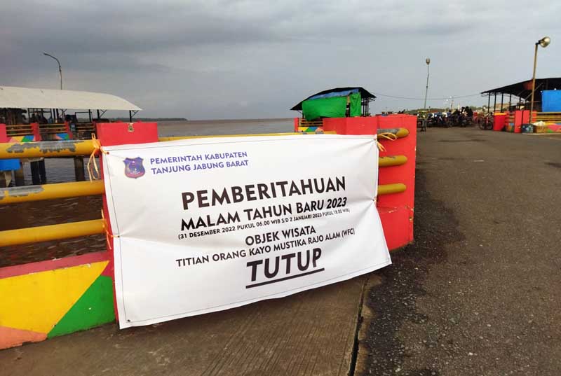 Titian Orang Kayo Mustiko Rajo Alam (WFC) ditutup. FOTO : Is