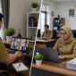 Ilustrasi fleksibilitas sistem kerja jarak jauh (WFH) dan kerja dari kantor (WFO) yang diterapkan bagi pegawai pemerintah. Sebagian (50%) ASN Kerja di Rumah dan ASN Kerja di Kantor demi mendorong efisiensi operasional negara. (FOTO: Dok. Istimewa)
