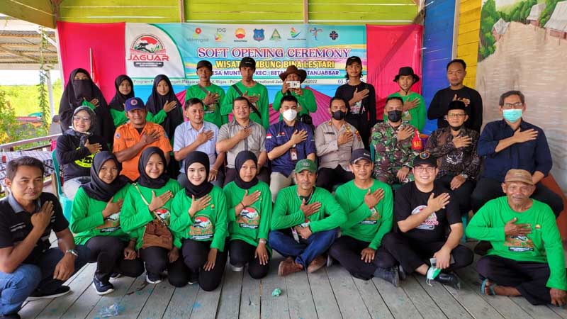 SKK Migas PetroChina Jabung Ltd Launching Wisata Embung Bina Lestari di Betara. FOTO : LT