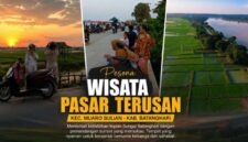 Suasana aktivitas pengunjung saat bersantai di tepi Sungai Batanghari, kawasan Wisata Pasar Terusan, Kecamatan Muaro Bulian, Kabupaten Batanghari, Jambi. (FOTO : Dok. Ari Yusuf/LintasTungkal.com)