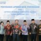 Penyerahan LHP BPK atas Audit LKPD Kota Jambi TA 2021diterima langsung oleh Wakil Wali Kota Jambi Dr. dr. H. Maulana, MKM di Kantor BPK RI Perwakilan Jambi, Jumat (20/5/22). FOTO : Ist