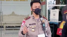 Wadirlantas Polda Jambi AKBP M. Lutfi kepada wartawan saat konfrensi pers di loby utama Polda Jambi Jum'at (25/3/22).