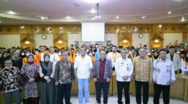 Wamenkumham foto bersama saat sosialisasi RKUHP di Universitas Jambi. Foto : JA/YE