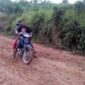 Kondisi jalan di kawasan RT 42, Kelurahan Mayang Mangurai, Kecamatan Alam Barajo. FOTO : Eko/Noval/Ist
