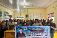 Ketua Komisi III DPRD Tanjab Barat Albert Chaniago, Serap Aspirasi Warga Teluk Kulbi Lewat Reses. FOTO : HMS