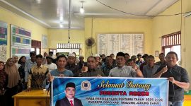 Ketua Komisi III DPRD Tanjab Barat Albert Chaniago, Serap Aspirasi Warga Teluk Kulbi Lewat Reses. FOTO : HMS