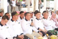 Lawan Krisis Iklim, Wabup Katamso Pimpin Aksi Tanam Ribuan Pohon di Tanjab Barat. FOTO : PROKOPIM
