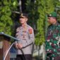 Kapolda Jambi Irjen Pol Rusdi Hartono bersama Danrem 042/Gapu Brigjen TNI Supriono saat Pimpin Apel Bersama, Selasa (02/5/23). FOTO : PENREM