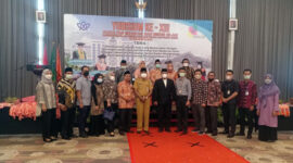 FOTO : Yudisium ke XIII yang diselenggarakan Fakultas Ekonomi Bisnis Islam Universitas Islam Negeri Sulthan Thaha Saifuddin Jambi di Swiis-belHotel Jambi, Selasa (14/12/21).