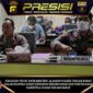 Kapolres Tanjab Barat AKBP Guntur Saputro, SIK, MH gelar Zoom Meeting dengaan jajaran, Sabtu (27/03/21).