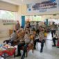 Kapolda Jambi Vicon Bersama Kapolri Terkait Vaksinasi Anak dan Lansia di SDN 66 Kota Jambi, Selasa (8/2/22). FOTO : HUMAS POLDA