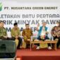 Audiensi Usai Peletakan Batu Pertama Pembangunan Pabrik Minyak Sawit PT NGE di Kabupaten Batanghari, Selasa, (2/8/22). FOTO : Noval