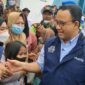 Momen Anies Baswedan saat menyambangi Kampung Susun Kunir diteriaki Presiden di Taman Sari, Jakarta Barat pada Sabtu (10/9/2022). FOTO : TribunJakarta.com