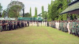 Korem 042/Gapu Apel Bersama Pasca Kembali Cuti Bersama Lebaran Idul Fitri