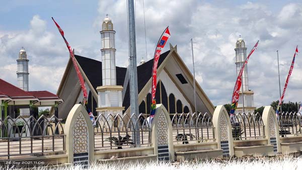 Arena Utama MTQ ke 50 Tingkat Provinsi Jambi Masjid Syaikh Utsman Tungkal. [FOTO : Kecen/Lintastungkal]