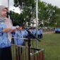 FOTO : Bupati Muaro Jambi Hj. Masnah Saat Pimpin Upacara./Ist