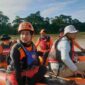 Basarnas Jambi Kembali Lanajutkan Pencarian Bocah Terjatuh dari Ketek di Sungai Batanghari, Jumat (7/7/23). FOTO : HUMAS