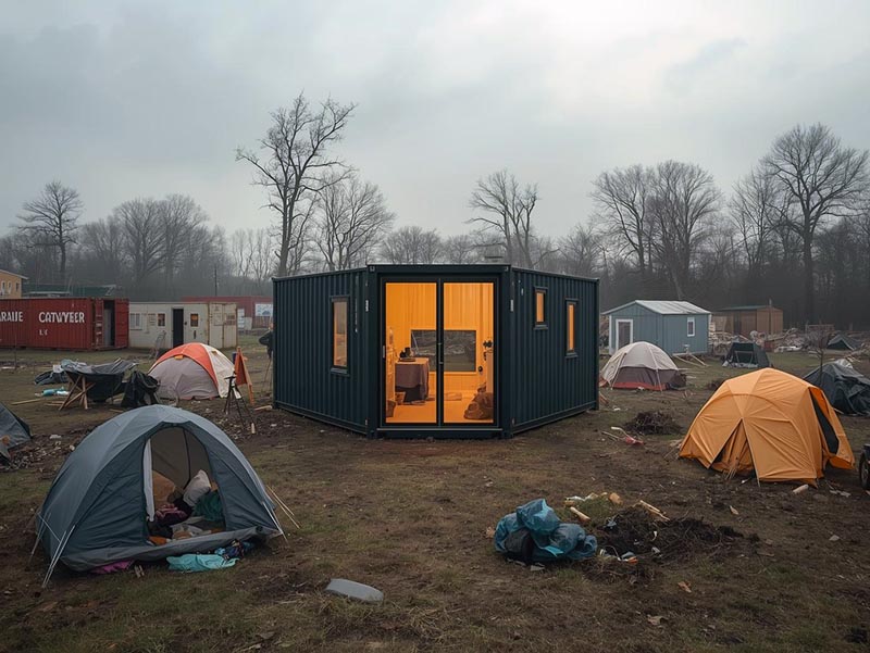 Indonesia Darurat Bencana : Saatnya Negara Mengganti Tenda dengan Rumah Container. FOTO LT/AI
